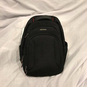 Samsonite Charcoal Backpack with Crimson Details